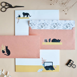 Cat Writing Paper Set By Katja Rub