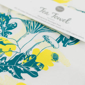 Chanterelle Mushroom Tea Towel By Porchlight Press