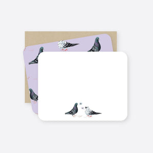 Chatting Pigeons Notecard Set (8) By 2021 Co.
