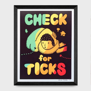 Check for Ticks 8.5x11 Print By Floating World Studio