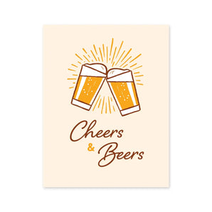 Cheers & Beers Card By Inkwell Originals