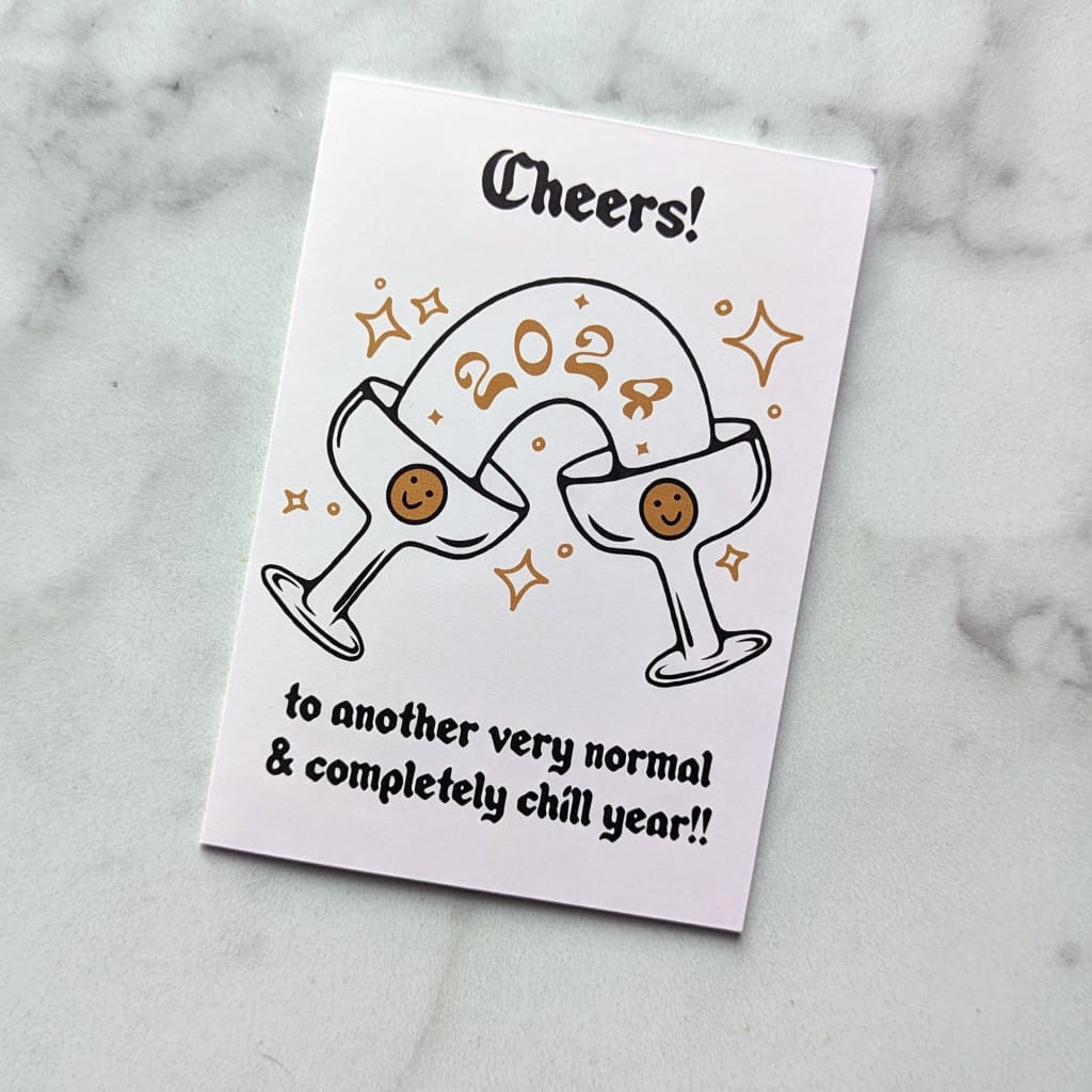 Cheers to 2024 Card By Sorry Goods