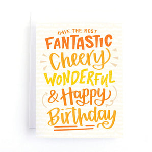 Cheery Birthday Card By Pedaller Designs