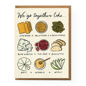 Cheese Pairing Love Card By Boss Dotty Paper
