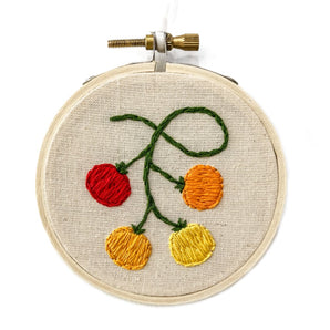 Cherry Tomato Embroidery By Katiebette
