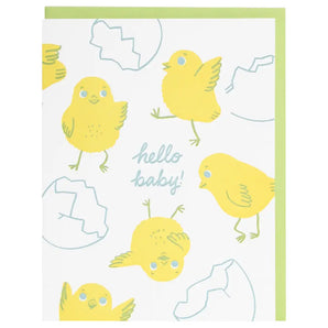 Chicks Baby Card By Smudge Ink