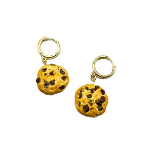 Chocolate Chip Cookie Earrings By Terri Power Art