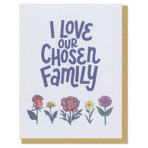 SALE - Chosen Family Love Card By Frog & Toad Press