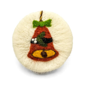 Christmas Bell Felted Soap By Magic of Wool