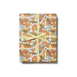 Christmas Elves Gift Wrap Sheet By Red Cap Cards