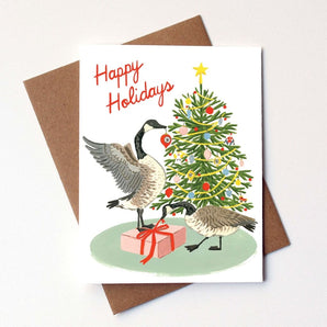 Christmas Geese Card 6 Pack By Kat Frick Miller Art