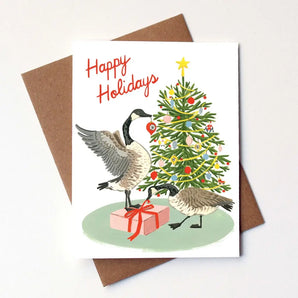 Christmas Geese Card 6 Pack By Kat Frick Miller Art