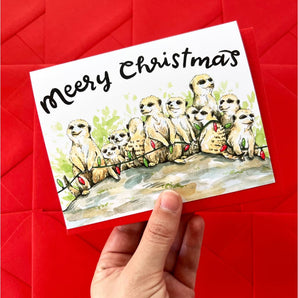 Christmas Meerkats Card By Paper Wilderness