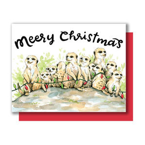 Christmas Meerkats Card By Paper Wilderness