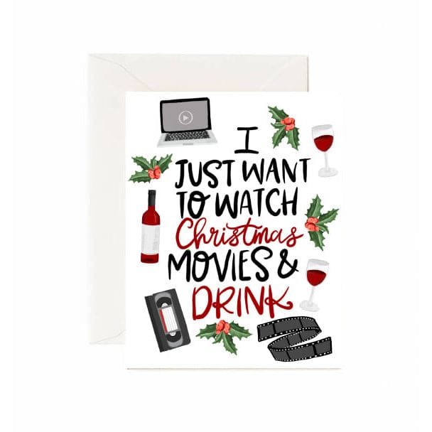 Christmas Movie & Drink Card By Jaybee Design
