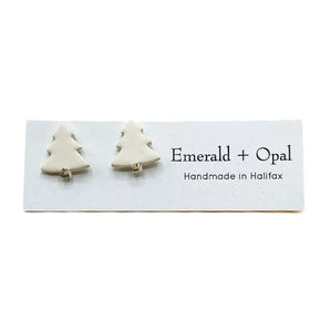 Christmas Tree Stud Earrings (various colours) By Emerald
