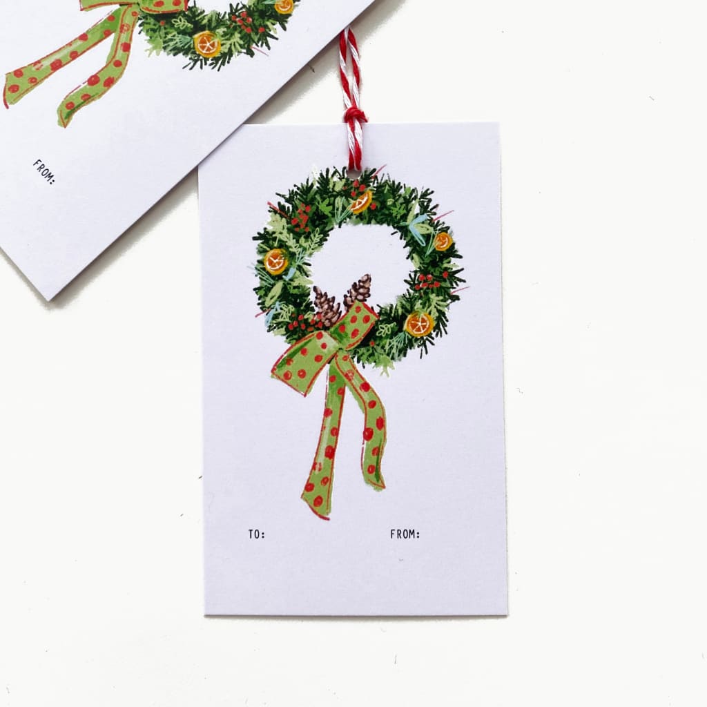 Citrus Wreath Gift Tags (5) By Creative Nature Studio