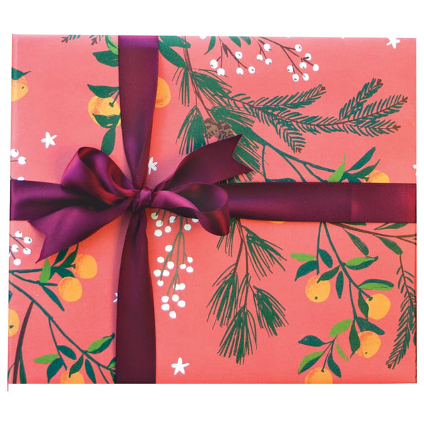 Clementines & Botanicals Gift Wrap Sheet By Smudge Ink