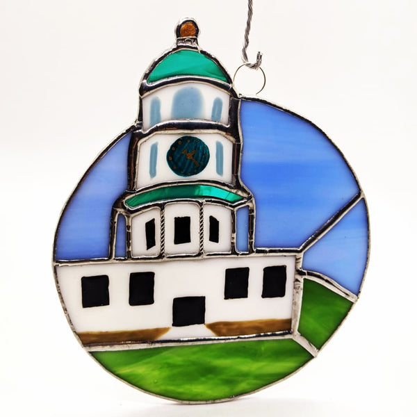 Clock Tower Stained Glass By Sunflower Stripes