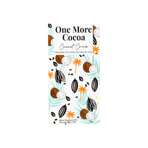 Coconut Cream White Chocolate Bar By One More Cocoa