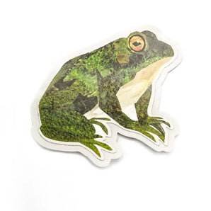 Collage Frog Sticker By A. K. Doak