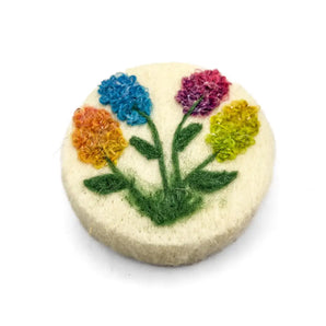 Colourful Lupins Felted Soap By Magic of Wool