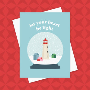 Heart Be Light Snow Globe Card 5 Pack By Inkwell Originals