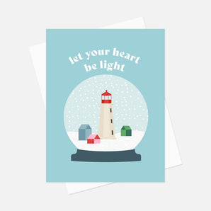 Heart Be Light Snow Globe Card 5 Pack By Inkwell Originals