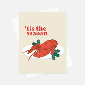 Lobster Season Holiday Card 5 Pack By Inkwell Originals