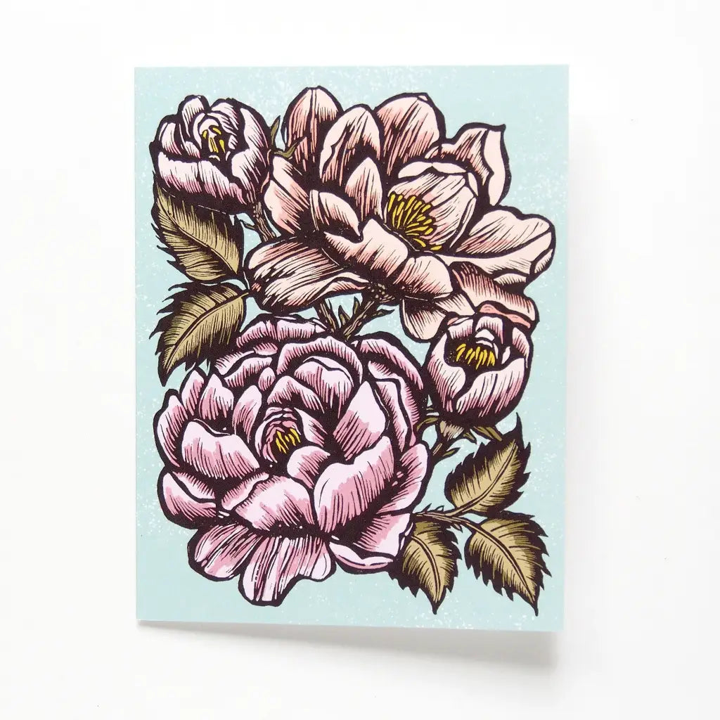 Coming Up Roses Sticker Coming Up Roses Card - Hawk and Rose Press - Inkwell Modern – Inkwell ...