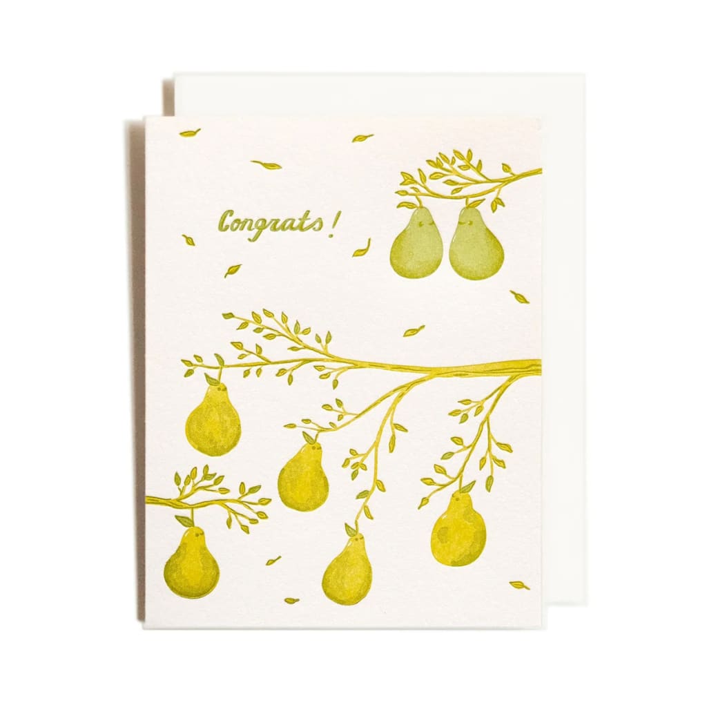 Congratulations Wedding Pear Card By Homework Letterpress
