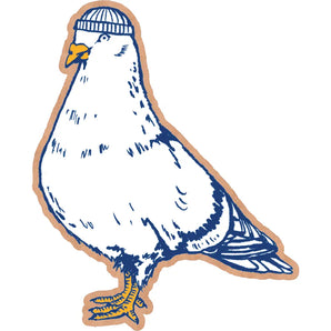 Cool Pigeon Wooden Pin By Porchlight Press