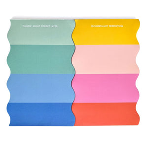 Cool Stripes Wave Notepad By Pineapple Sundays Design Studio