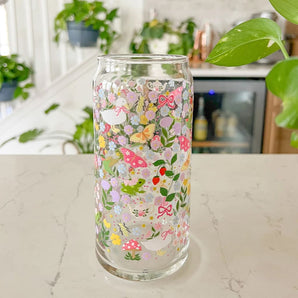 Cottage Garden 20oz Can Glass By Hart and Flora Shop