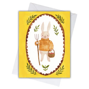 Cozy Fall Bunny Card By Lucky Sprout Studio