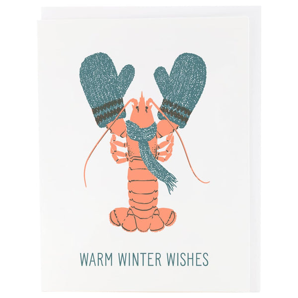 Cozy Lobster Holiday Card By Smudge Ink