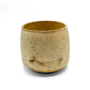 Cream Tumbler - Whale Imprint By Union Street Pottery