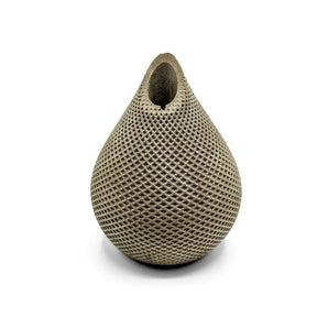 Crosshatched Teardrop Concrete Vase By CG Watercolors &