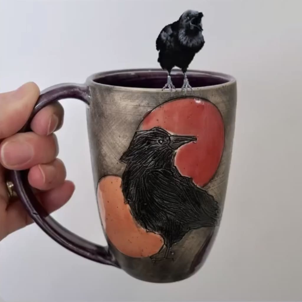 Crow Mug By Marla Benton
