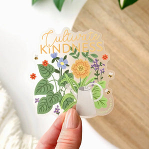 Cultivate Kindness Sticker By Linden Paper Co.