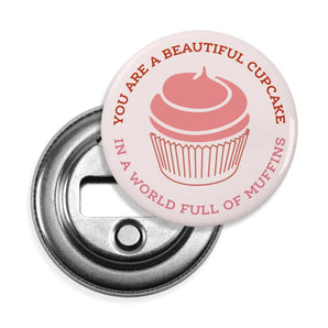 Cupcake Muffin Magnetic Bottle Opener By Inkwell Originals