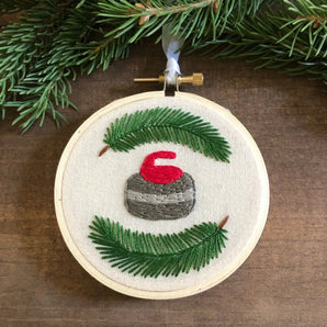 Curling Stone Holiday Embroidery By Katiebette