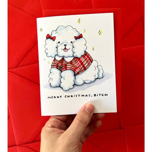 Cute Dog Christmas Card By Paper Wilderness