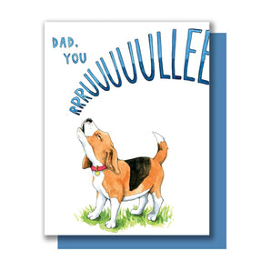 Dad You Rule Beagle Card By Paper Wilderness