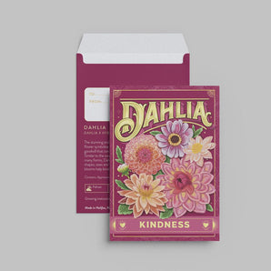 Dahlia Seed Packet By KDP Creative Hand Lettering and Design