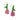 Dark Pink Tulip Earrings By Printedmel