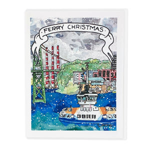 Dartmouth Ferry Christmas Card By Bard