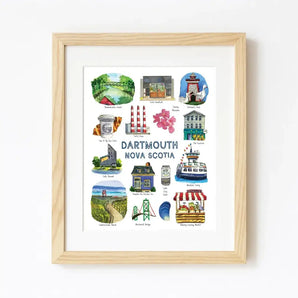 Dartmouth Landmarks 11x14 Print By Janna Wilton Art