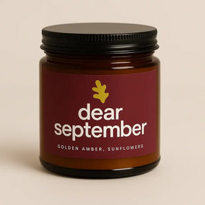 Dear September 8oz Soy Candle By Kelp House Co.