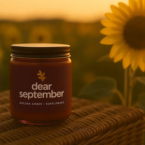 Dear September 8oz Soy Candle By Kelp House Co.